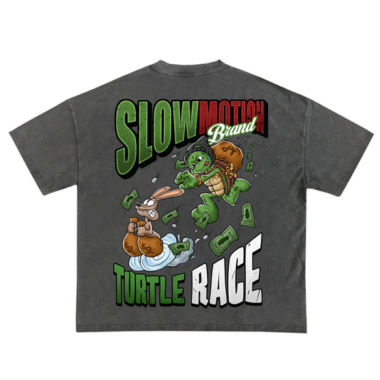 Turtle Race T-shirt Black